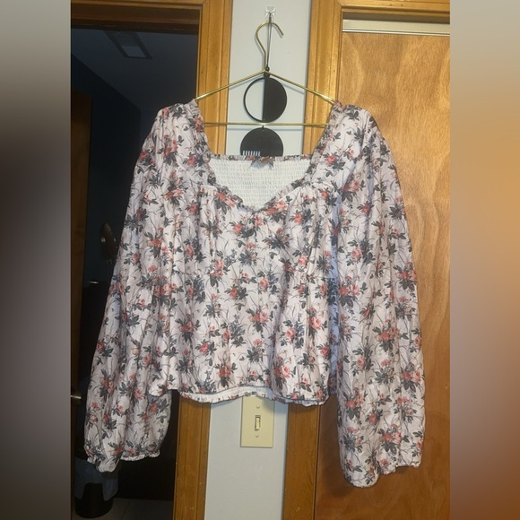 JessaKae 5X Long Sleeve Crop Top Shirt - Picture 1 of 2